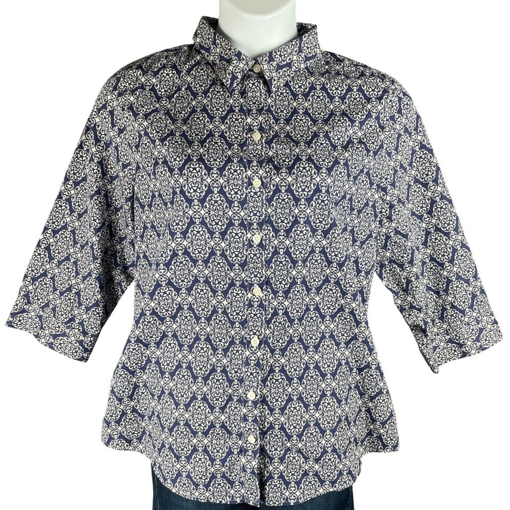 Chicos Top Womens Size 3/XL Office Work Career Capsule Everyday Classic No Iron